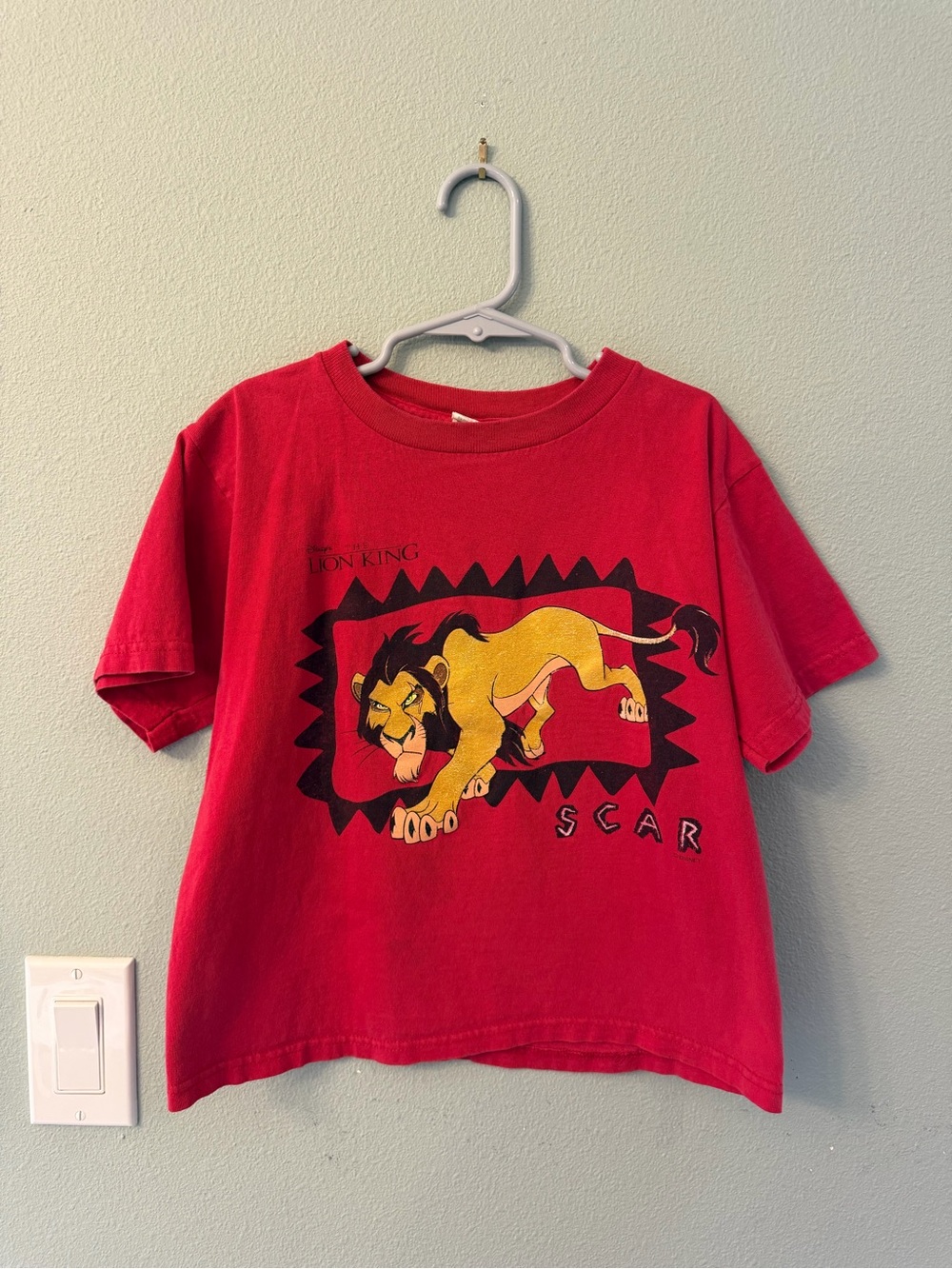Vintage Kids Disney The Lion King Scar T-Shirt Tagged 7